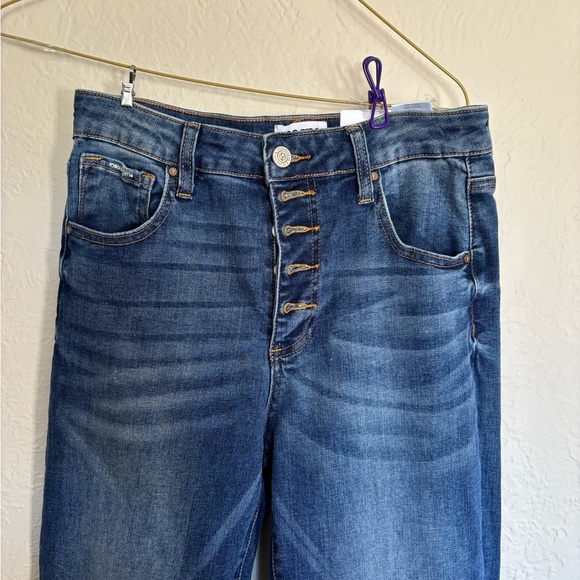 NWT Insane Gene Jeans Wide Leg Flare Raw Hem Size 28 Women’s jeans - Picture 3 of 13